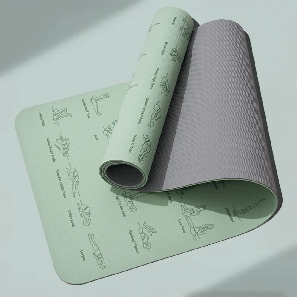Pilates Yoga Movement - 6mm dikke yoga tapete antiderrapante pilates