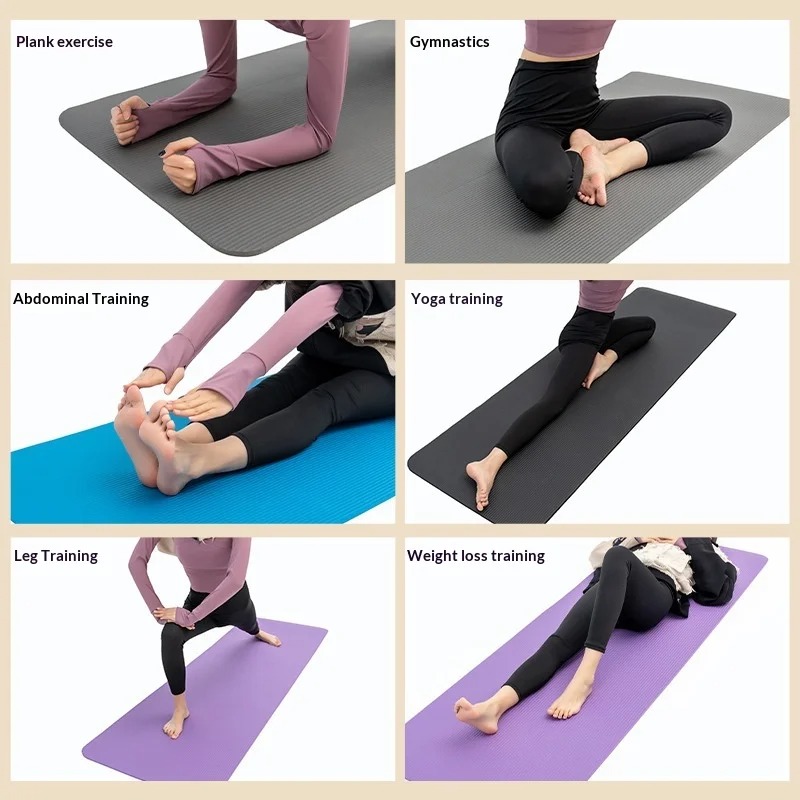 Pilates Yoga Mat - Tapete de Yoga Extra Grosso Antiderrapante,