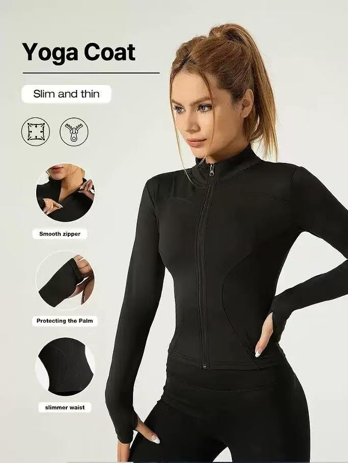 Pilates Yoga Edition - Jaqueta de fitness, top feminino ajustado