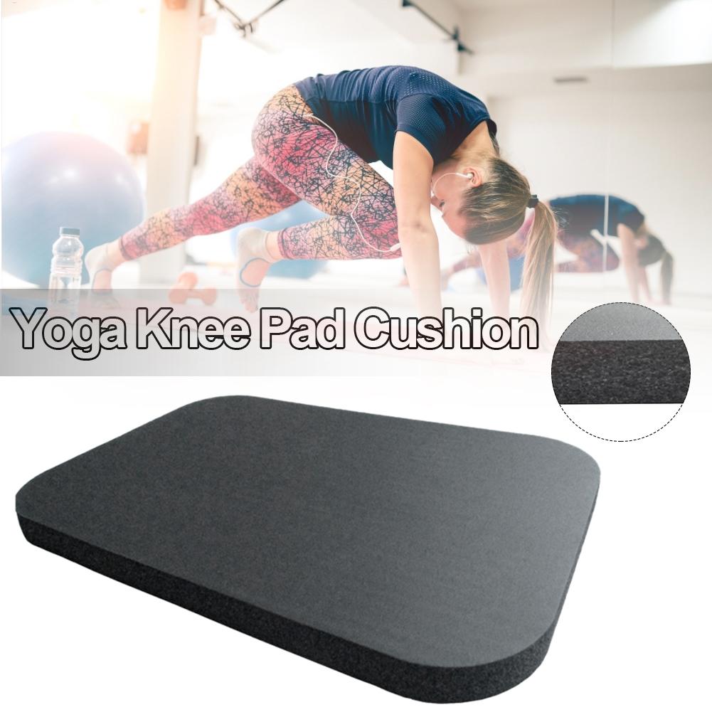 Pilates Yoga Knee Pads - Almofada preta para joelho de ioga,