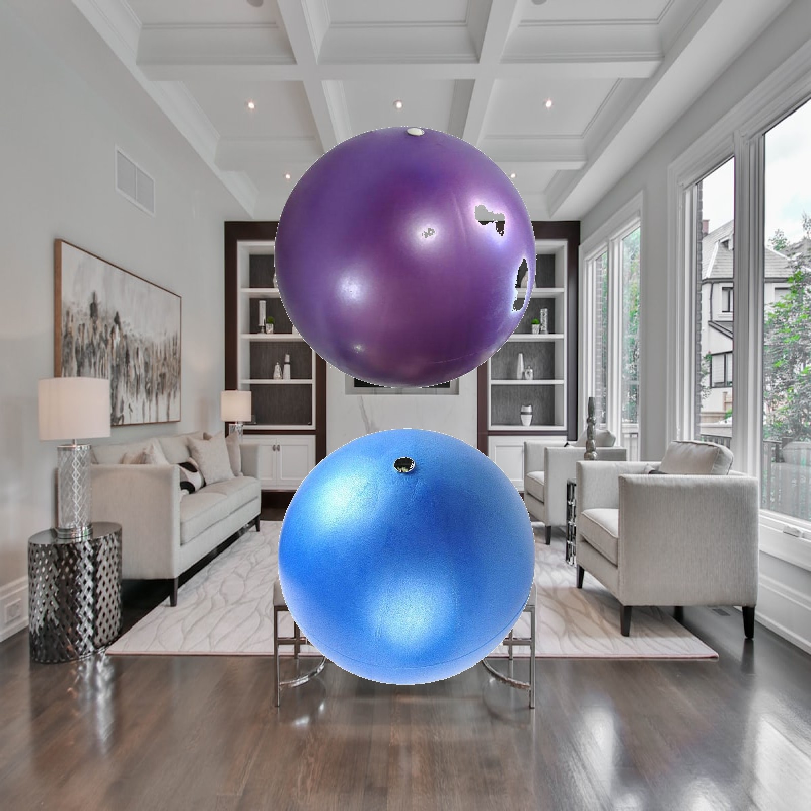 Pilates Yoga Or - Bola de Yoga Fitness 25cm, Mini