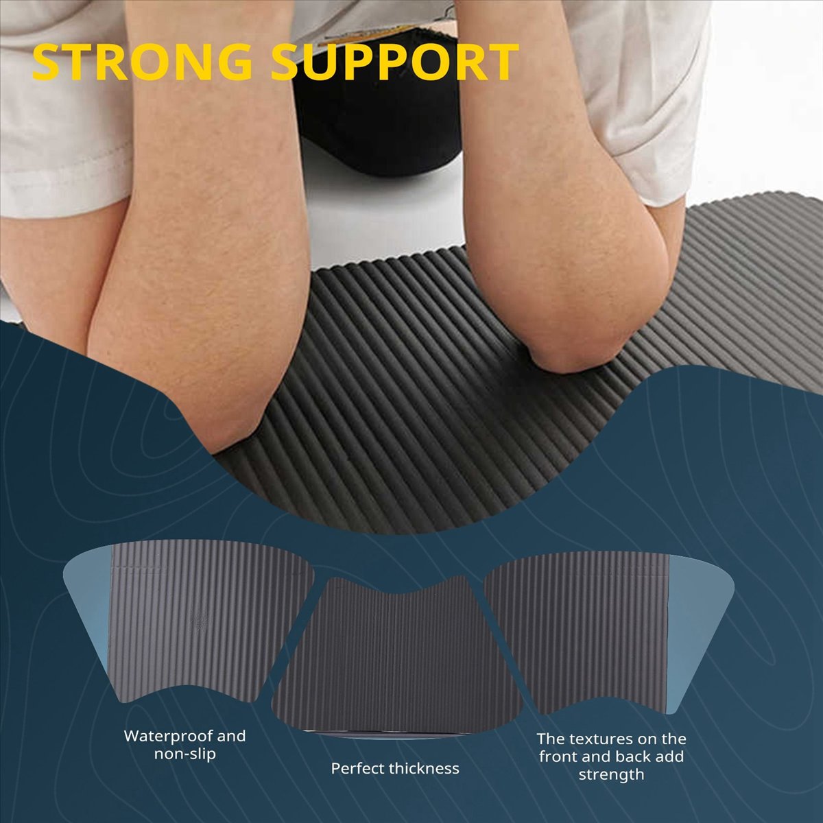 Pilates Yoga Knee Pads - Tapete de Yoga Doings de 15MM