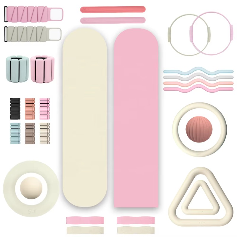 Pilates Yoga Bar - Conjunto de acessórios para pilates domésticos,