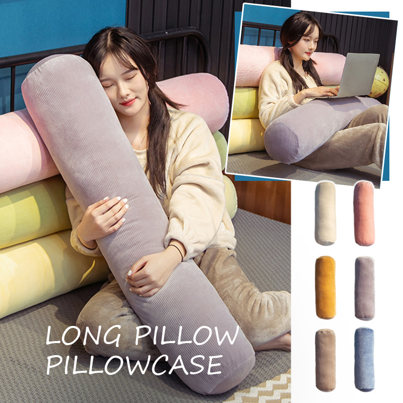 Bolster Cushion Round - Fronha cilíndrica macia longa capa de