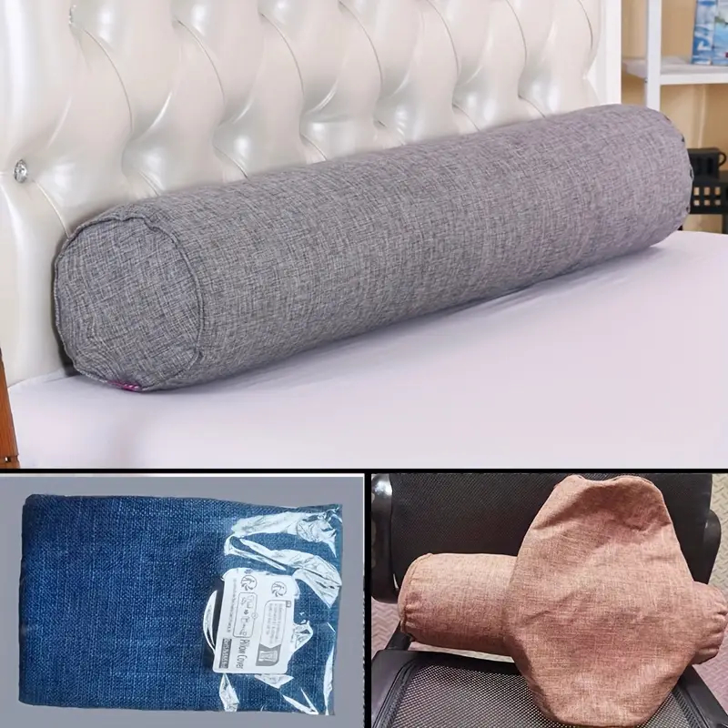 Bolster Cushion Round - 1pc Capa de Almofada de Linho