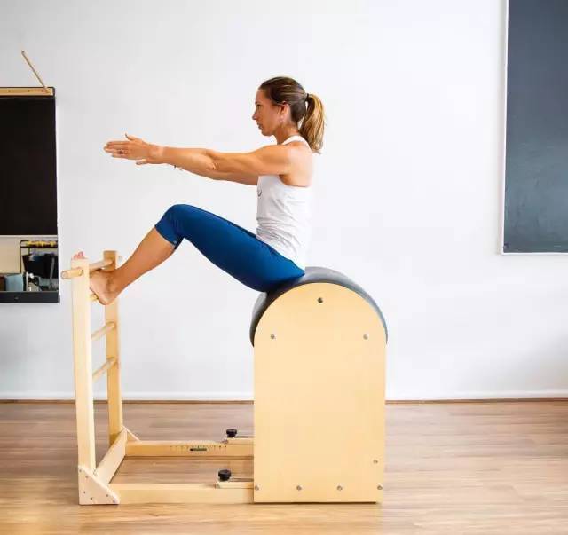 Pilates Yoga Or - Equipamento de Fitness em Carvalho Marrom: