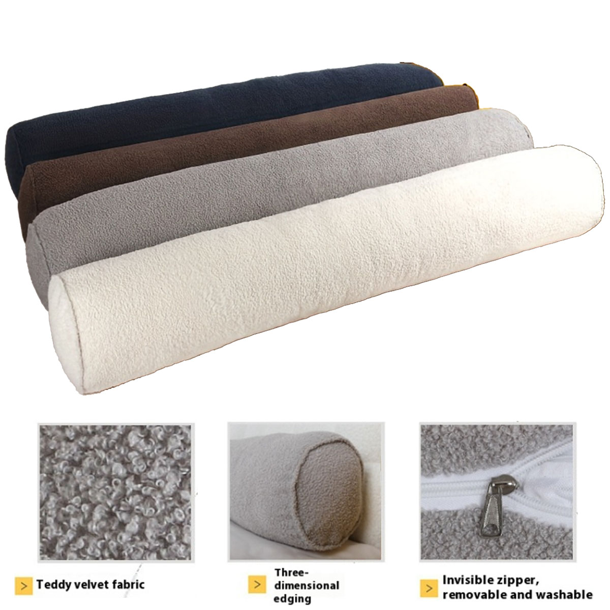 Bolster Cushion Round - Fronha redonda com reforço, suporte longo