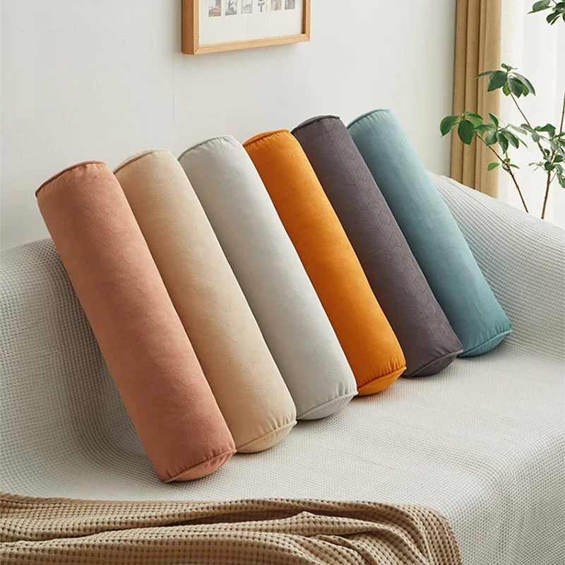 Bolster Cushion Round - Almofadas redondas removíveis para cama, rolo