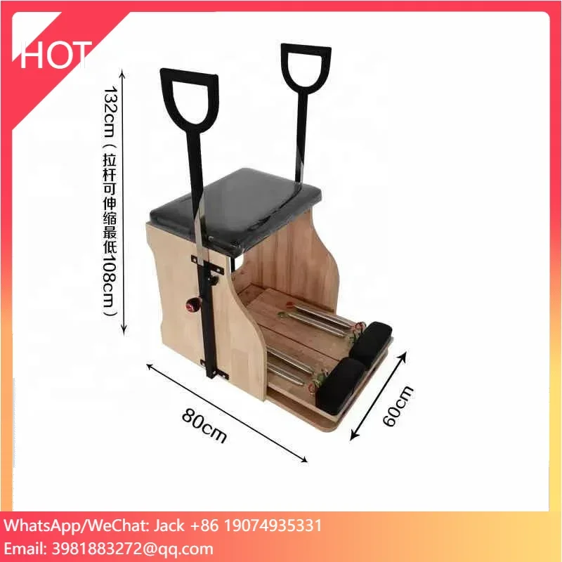 Pilates Yoga Chair - Esporte corpo ajuste yoga exercício carvalho