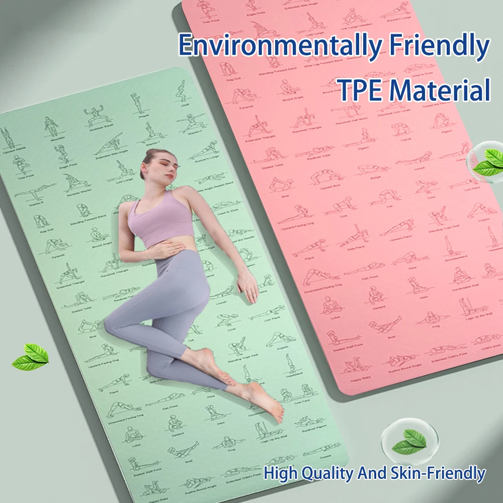 6mm dikke yoga tapete antiderr - Pilates Yoga Movement avaliação e preço