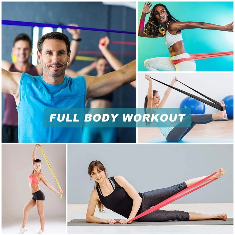 Faixas de Resistência de Látex - Pilates Yoga Bar avaliação e preço