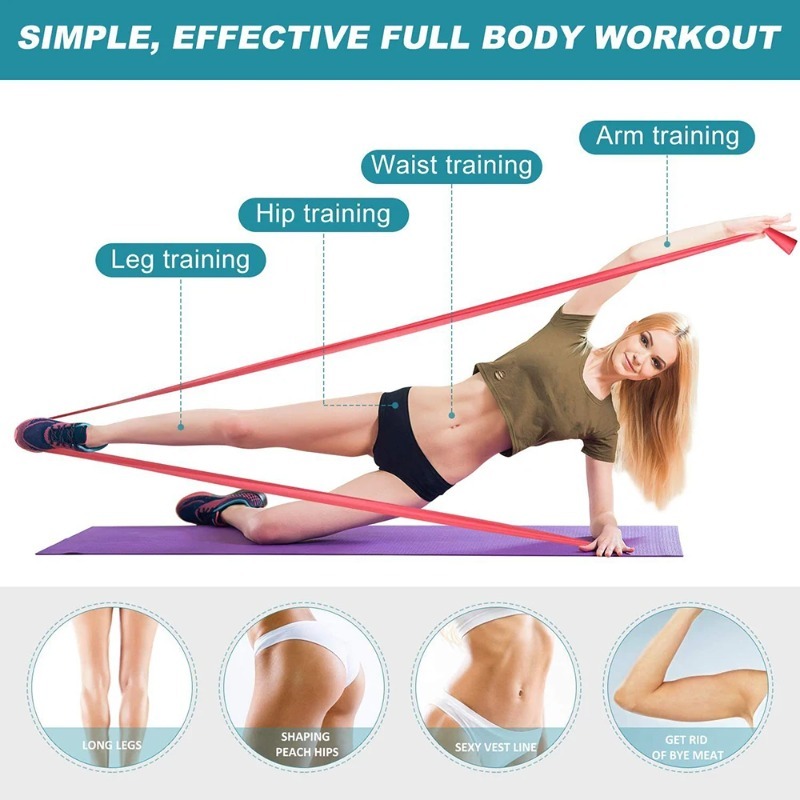 Faixas de Resistência de Látex - Pilates Yoga Bar avaliação e preço