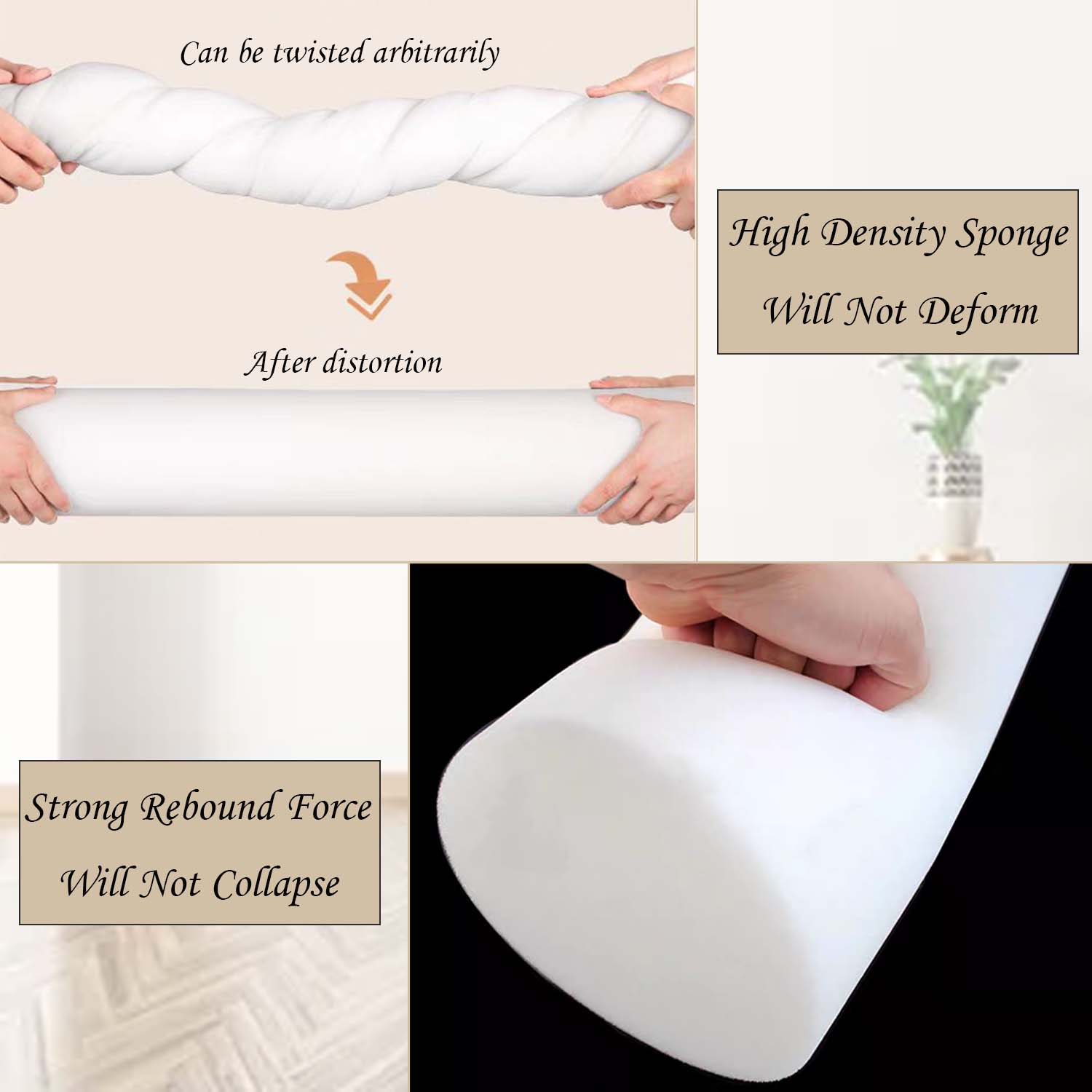 Travesseiro de rolo de espuma  - Bolster Cushion Round avaliação e preço