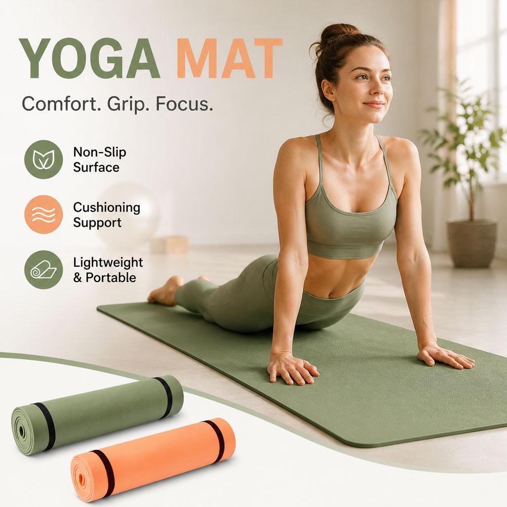Tapete de Exercício Antiderrap - Pilates Yoga Mat avaliação e preço