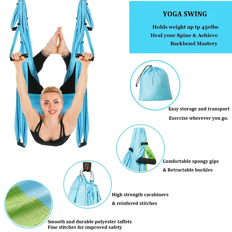 Rede de Yoga Aéreo com 6 Alças - Pilates Yoga Aerial avaliação e preço