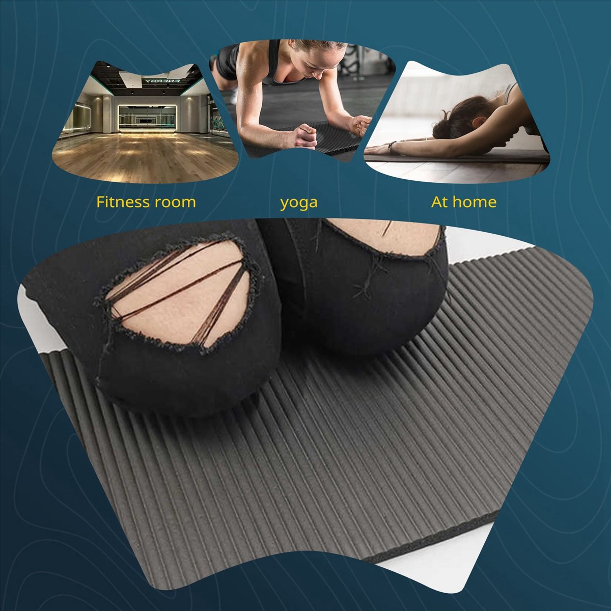 Tapete de Yoga Doings de 15MM  - Pilates Yoga Knee Pads avaliação e preço