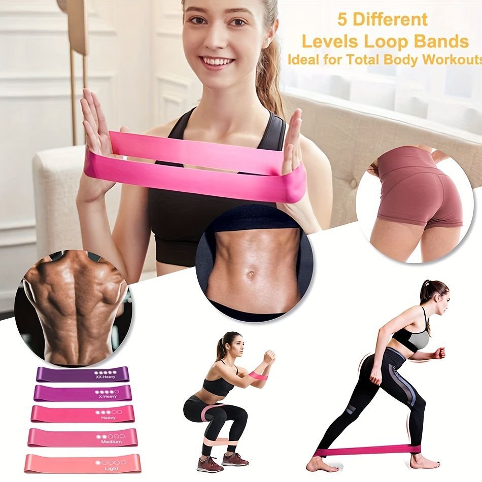 Conjunto de 5 Faixas de Resist - Pilates Yoga Bar avaliação e preço