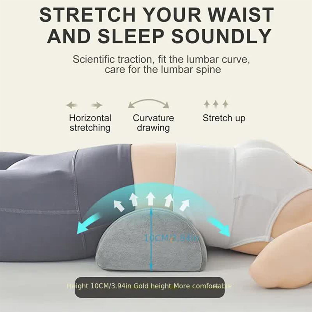 1pc meia lua travesseiro para  - Bolster Cushion Round avaliação e preço