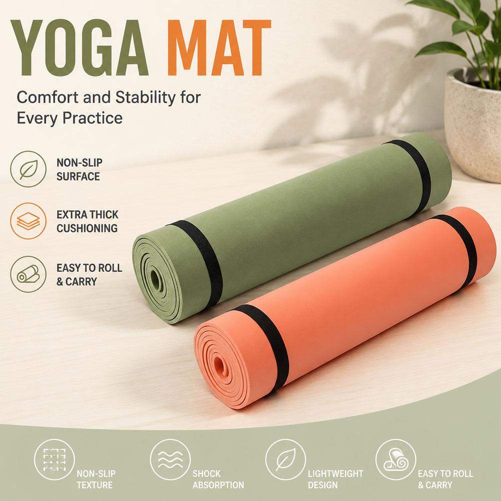 Tapete de Exercício Antiderrap - Pilates Yoga Mat avaliação e preço