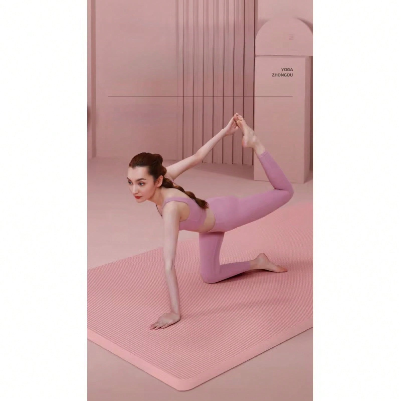Tapete de Yoga Rosa Antiderrap - Pilates Yoga Mat avaliação e preço