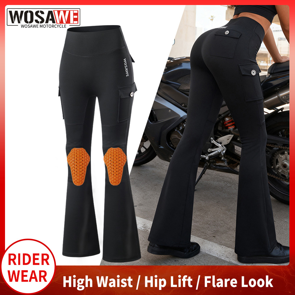 Calças Flare Femininas WOSAWE  - Pilates Yoga Knee Pads avaliação e preço